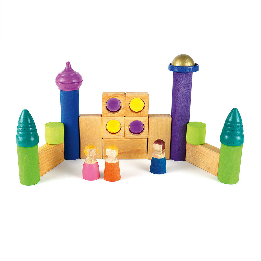 Bauspiel Wooden blocks set | 50 pieces