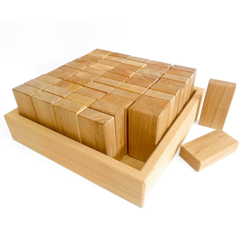 Bauspiel Wooden blocks set | 50 pieces