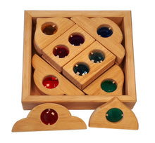 Bauspiel Natural Wooden window Block set | Fairytale 12 pieces