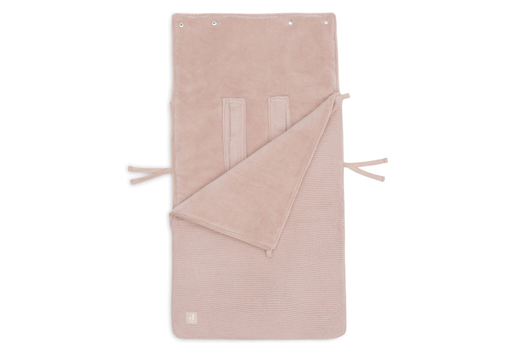 Jollein Footmuff Group 0+ 3/5 Point Harness Basic Knit | Wild Rose