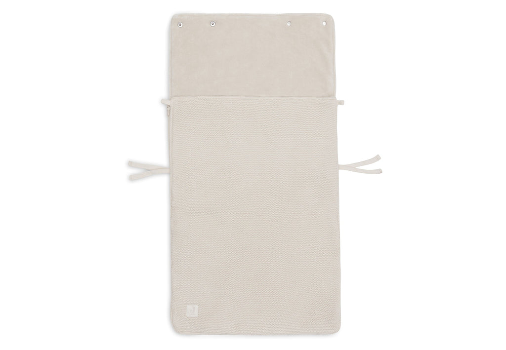 Jollein Footmuff Group 0+ 3/5 Point Harness Basic Knit | Oatmeal