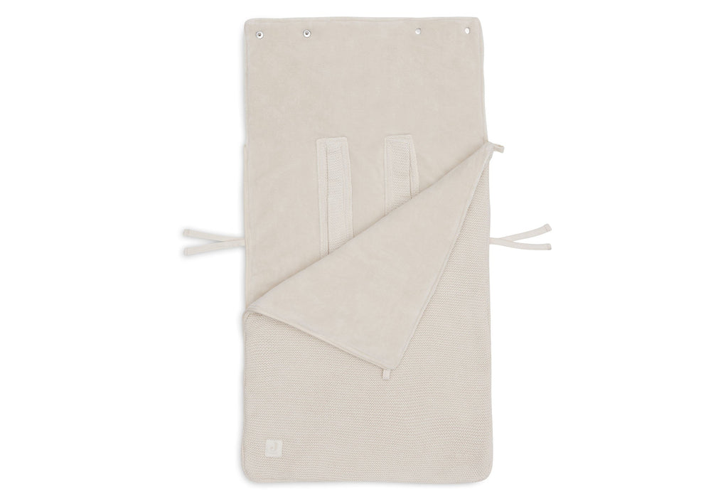 Jollein Footmuff Group 0+ 3/5 Point Harness Basic Knit | Oatmeal