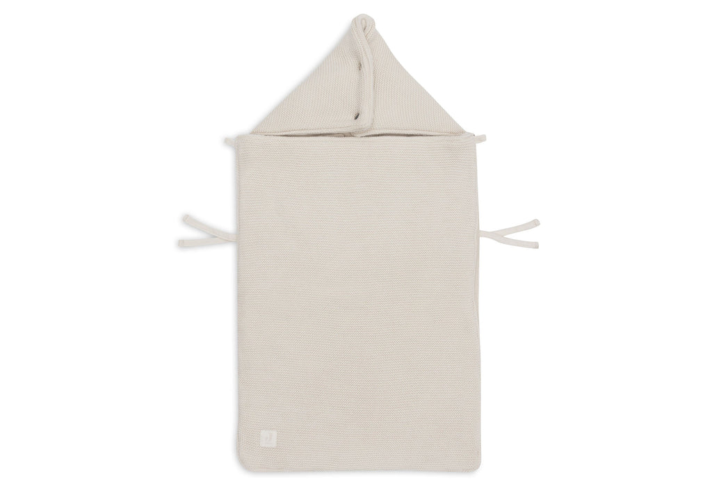 Jollein Footmuff Group 0+ 3/5 Point Harness Basic Knit | Oatmeal