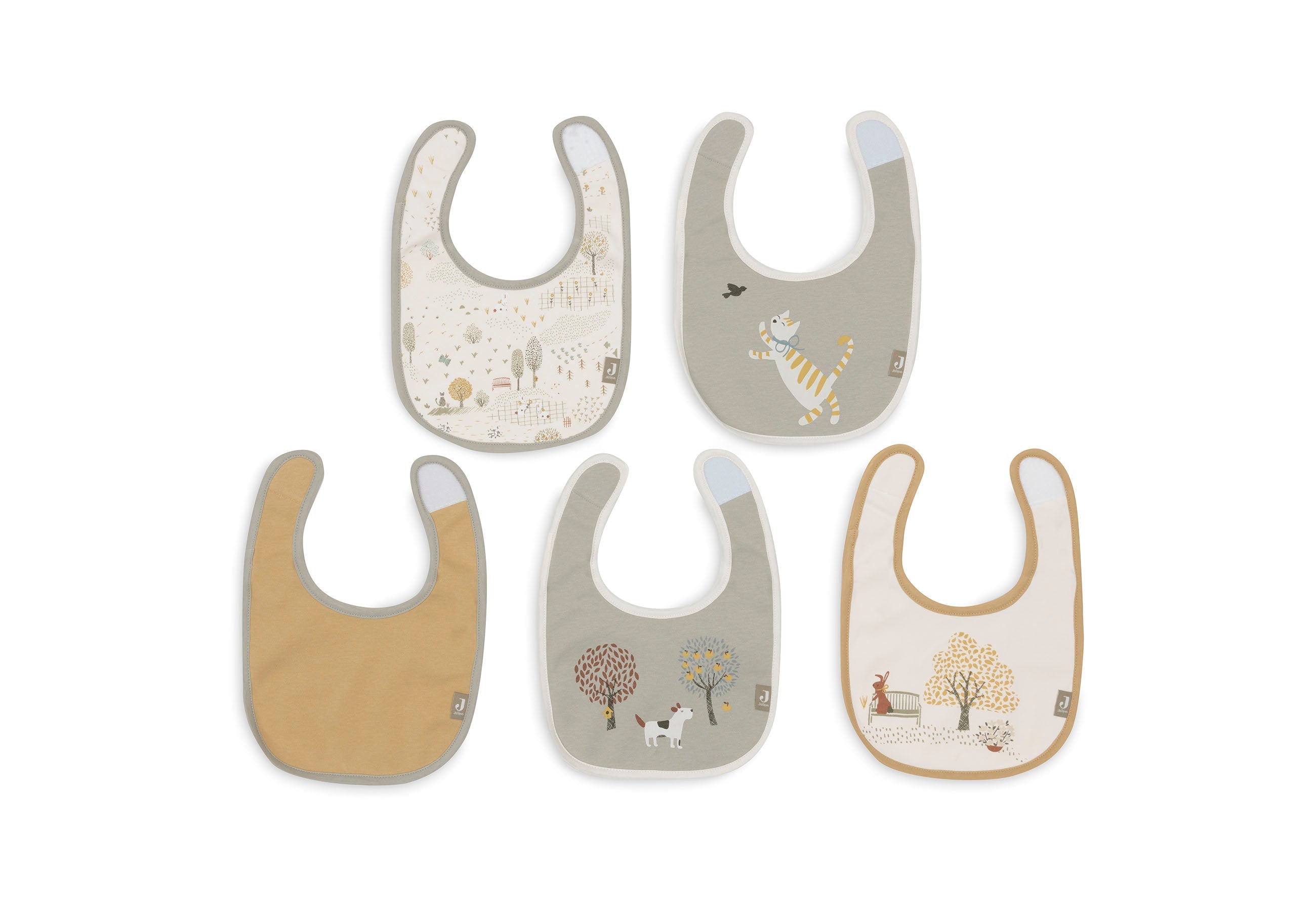 Jollein Slab Jersey Waterproof | Tiny Park | 5 pcs