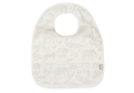 Jollein Bib Waterproof Set 2 pieces | Animals Nougat