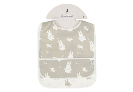 Jollein Bib With Cover Tray Waterproof Miffysnuffy Set 2 | Olive Green