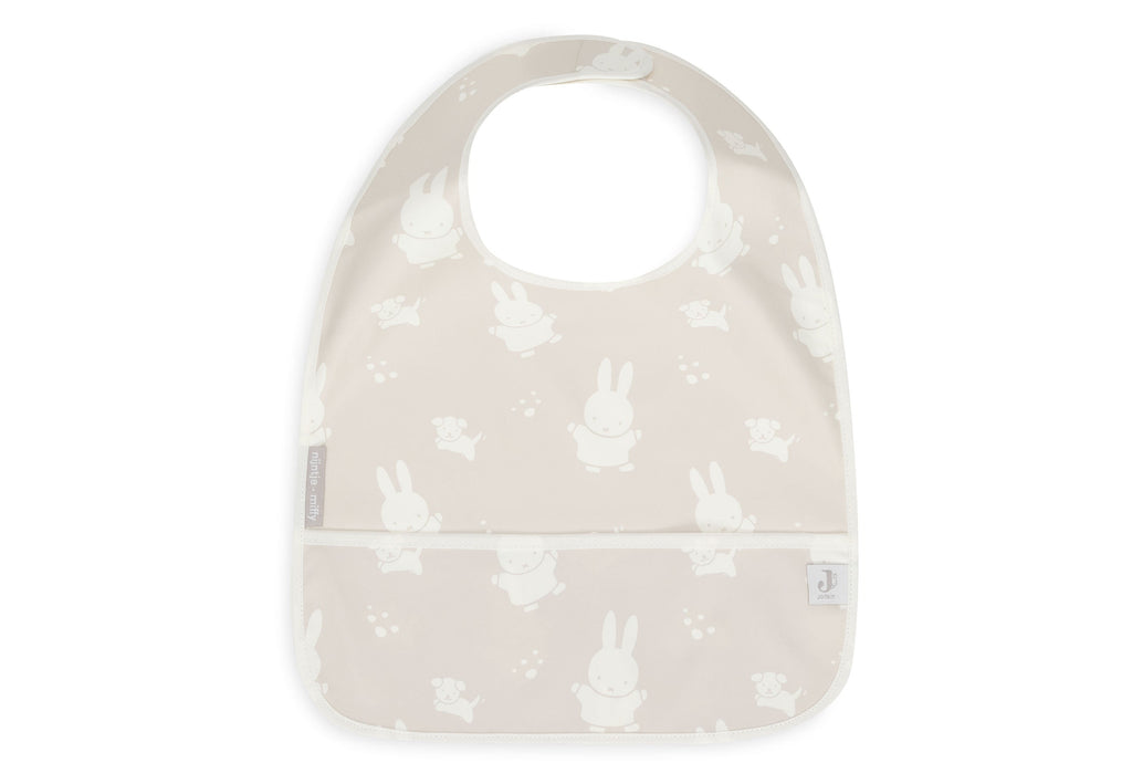 Jollein Bib With Cover Tray Waterproof Miffysnuffy Set 2 | Nougat