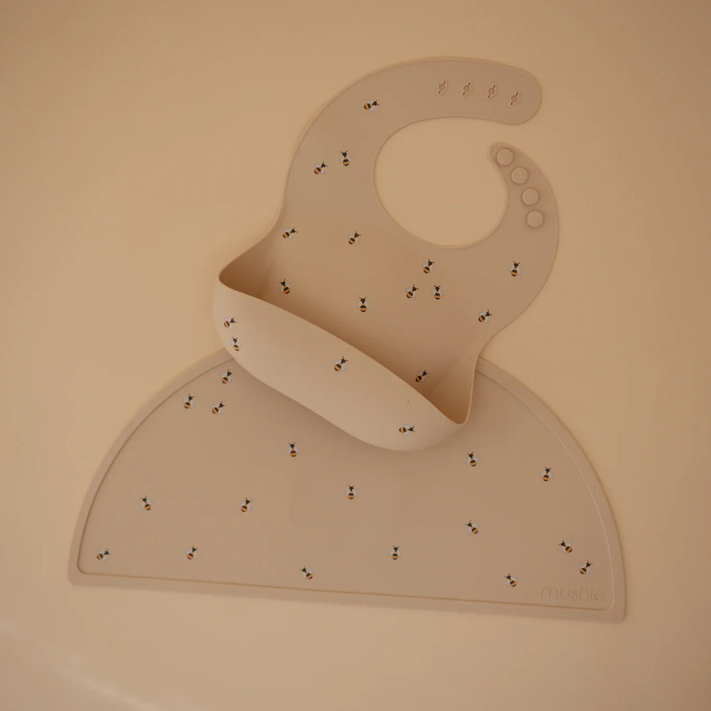 Mushie Bibs Silicone Bib | Bees