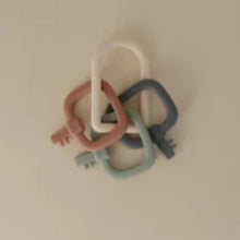 Mushie Teething Ring Silicone Key Ring