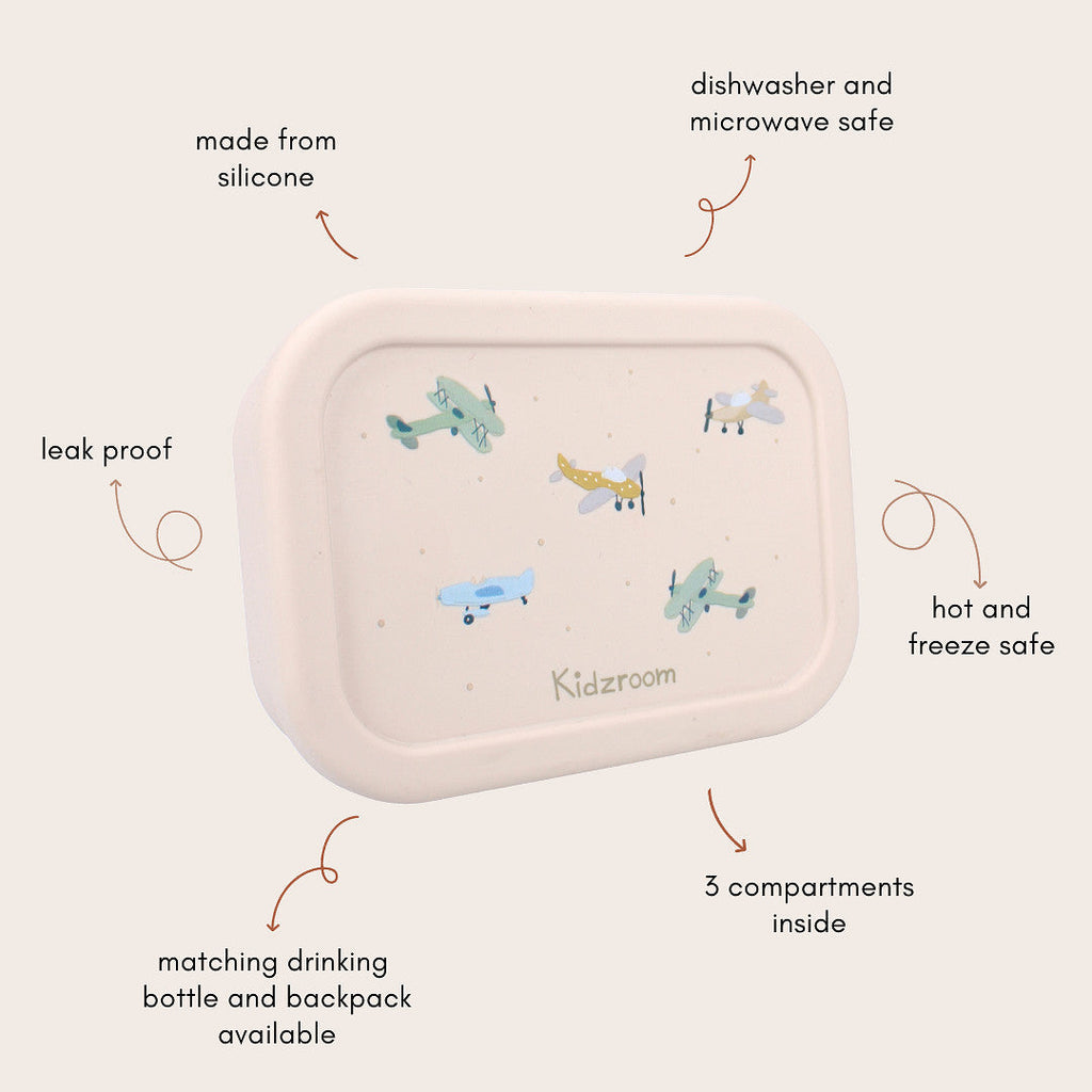 Kidzroom Lunch Box with Divider | Small Talk