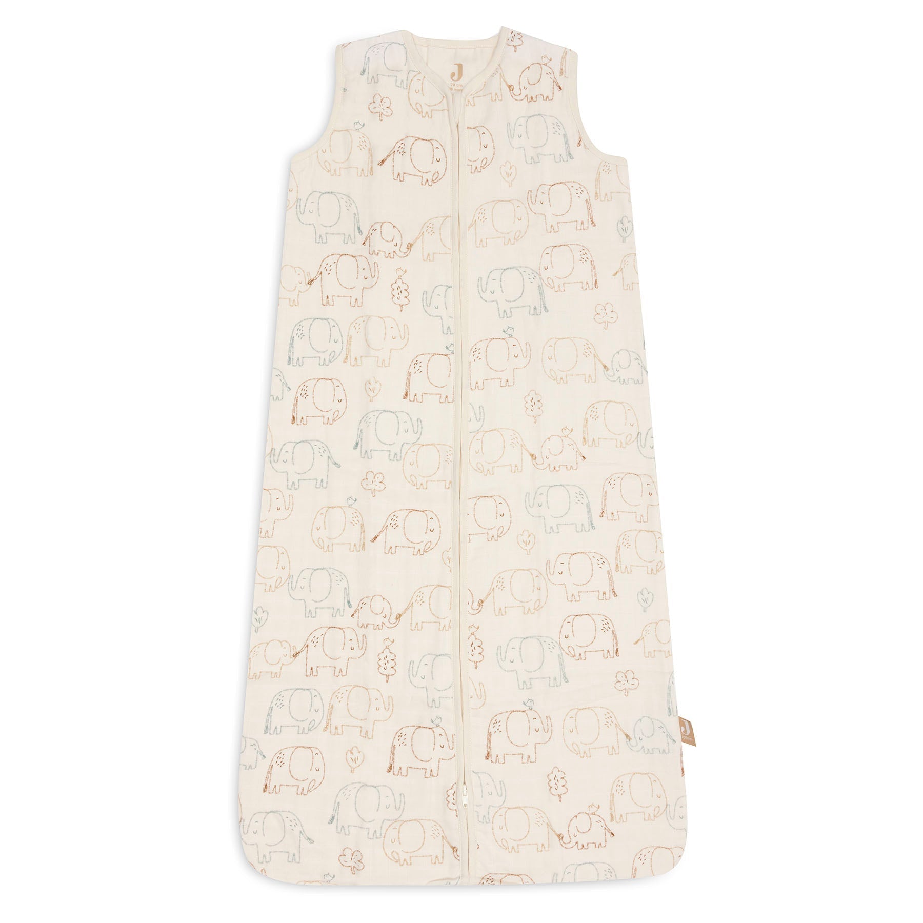 Jollein Sleeping Bag Muslin 70cm Elephant Tales