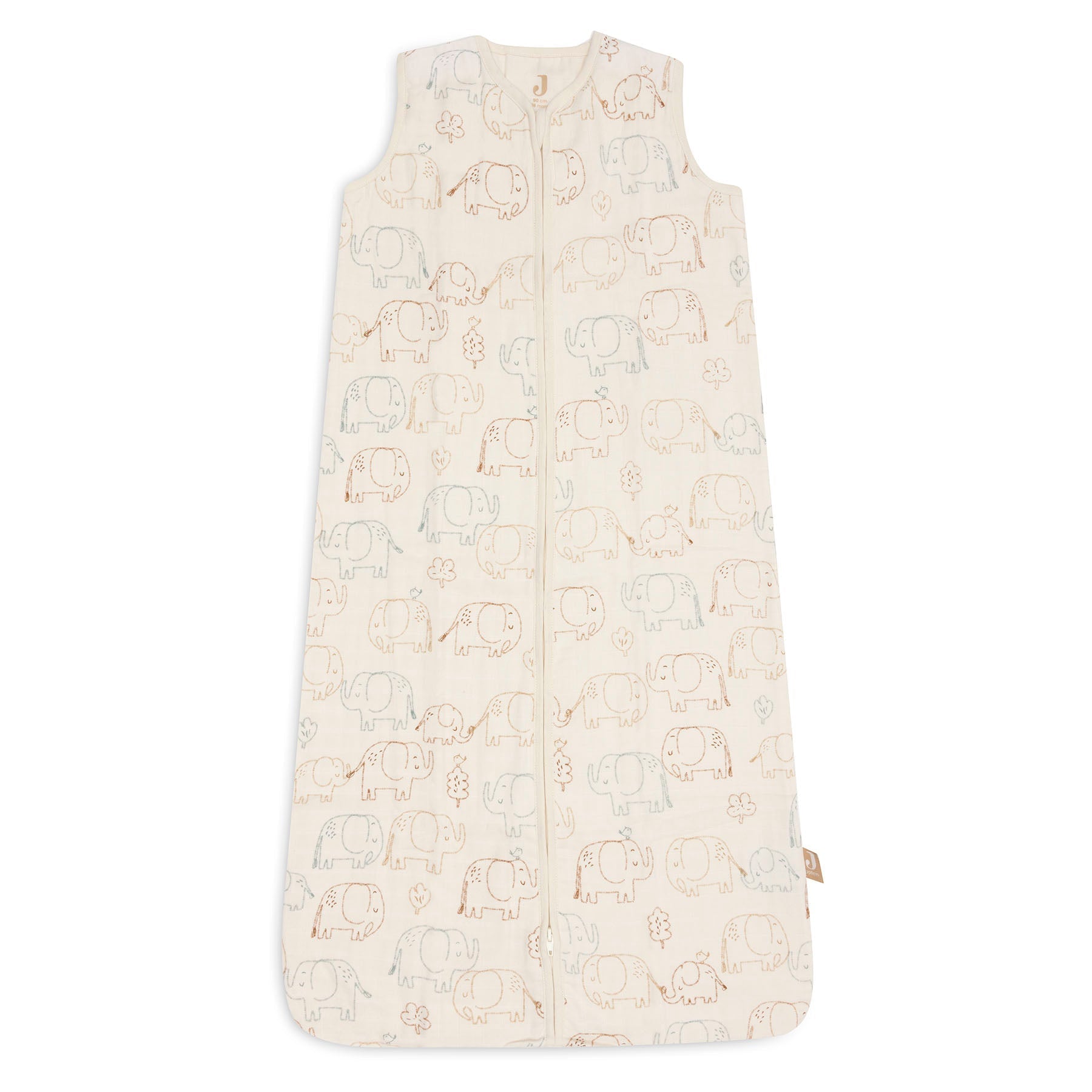 Jollein Sleeping Bag Muslin 90cm Elephant Tales