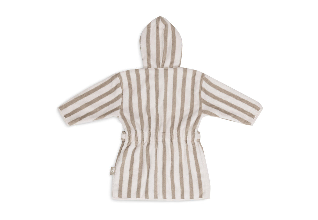 Jollein Bathrobe 1-2Y | Stripe Terry Olive Green Gots