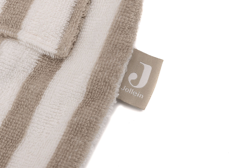 Jollein Bathrobe 1-2Y | Stripe Terry Olive Green Gots