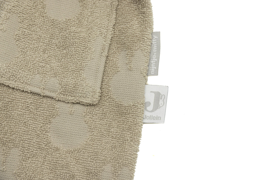 Jollein Bathrobe Terry 1/2y Miffy Jacquard | Olive Green