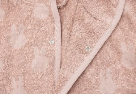 Jollein Bathrobe Terry 1/2y Miffy Jacquard | Wild rose