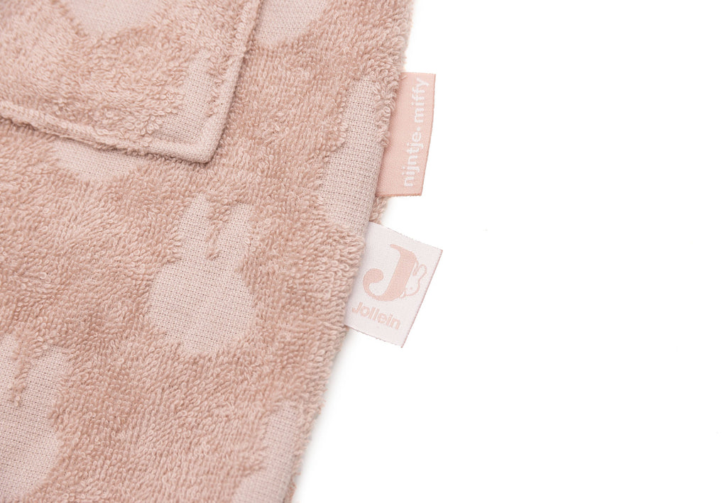 Jollein Bathrobe Terry 1/2y Miffy Jacquard | Wild rose