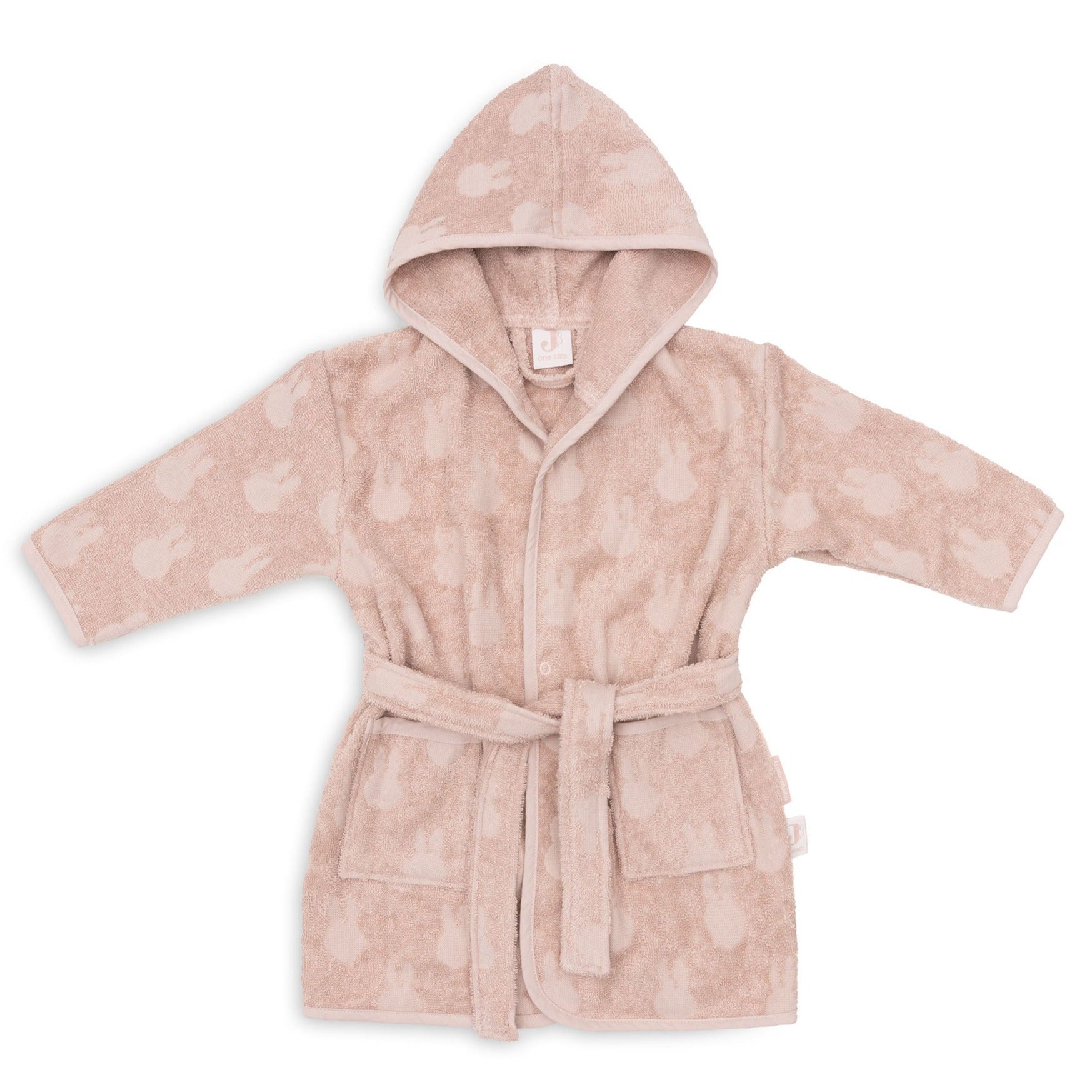 Jollein Bathrobe Terry 1/2y Miffy Jacquard | Wild rose