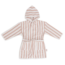 Jollein Bathrobe 1-2Y | Stripe Terry Wild Rose Gots