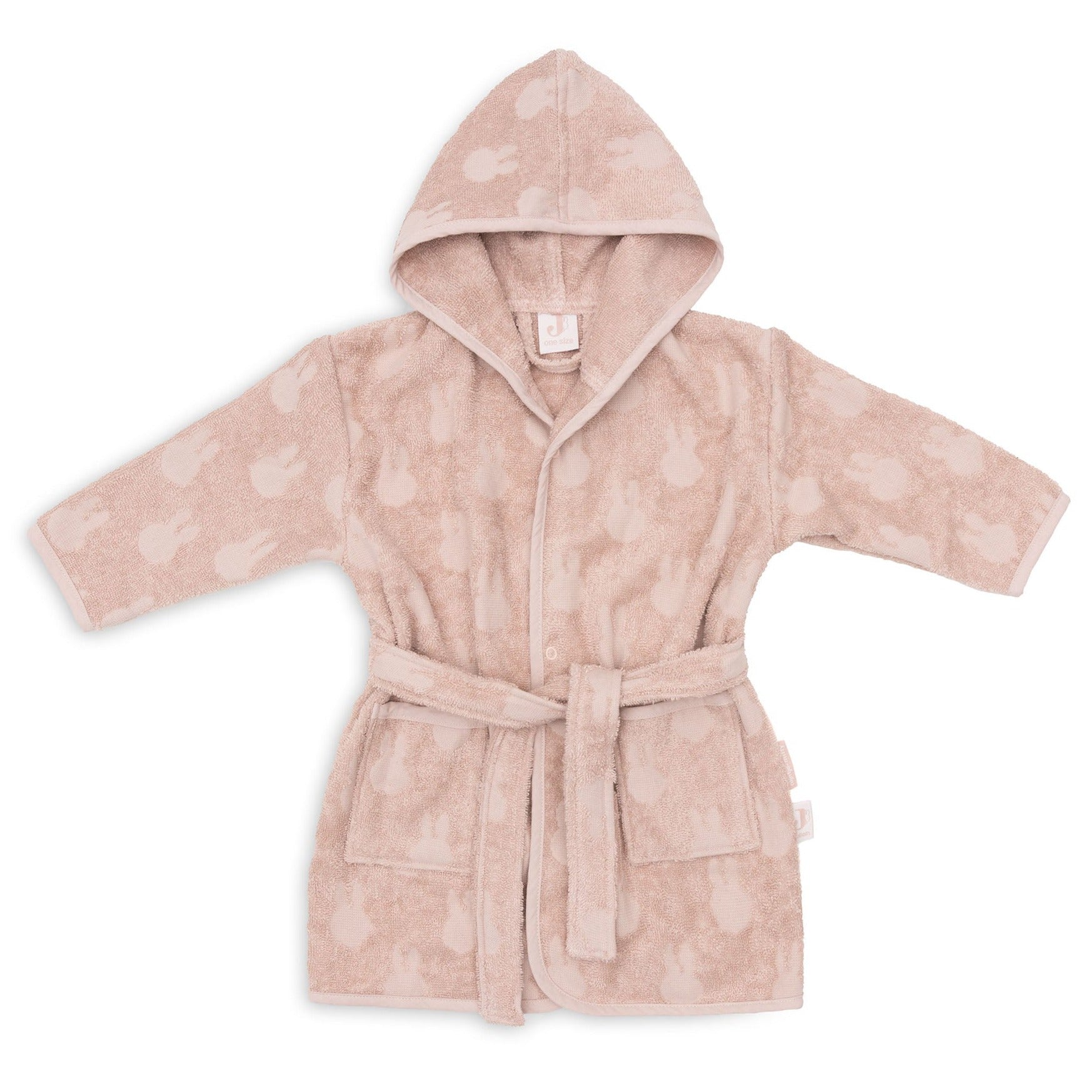 Jollein Bathrobe Terry 3/4y Miffy Jacquard | Wild rose