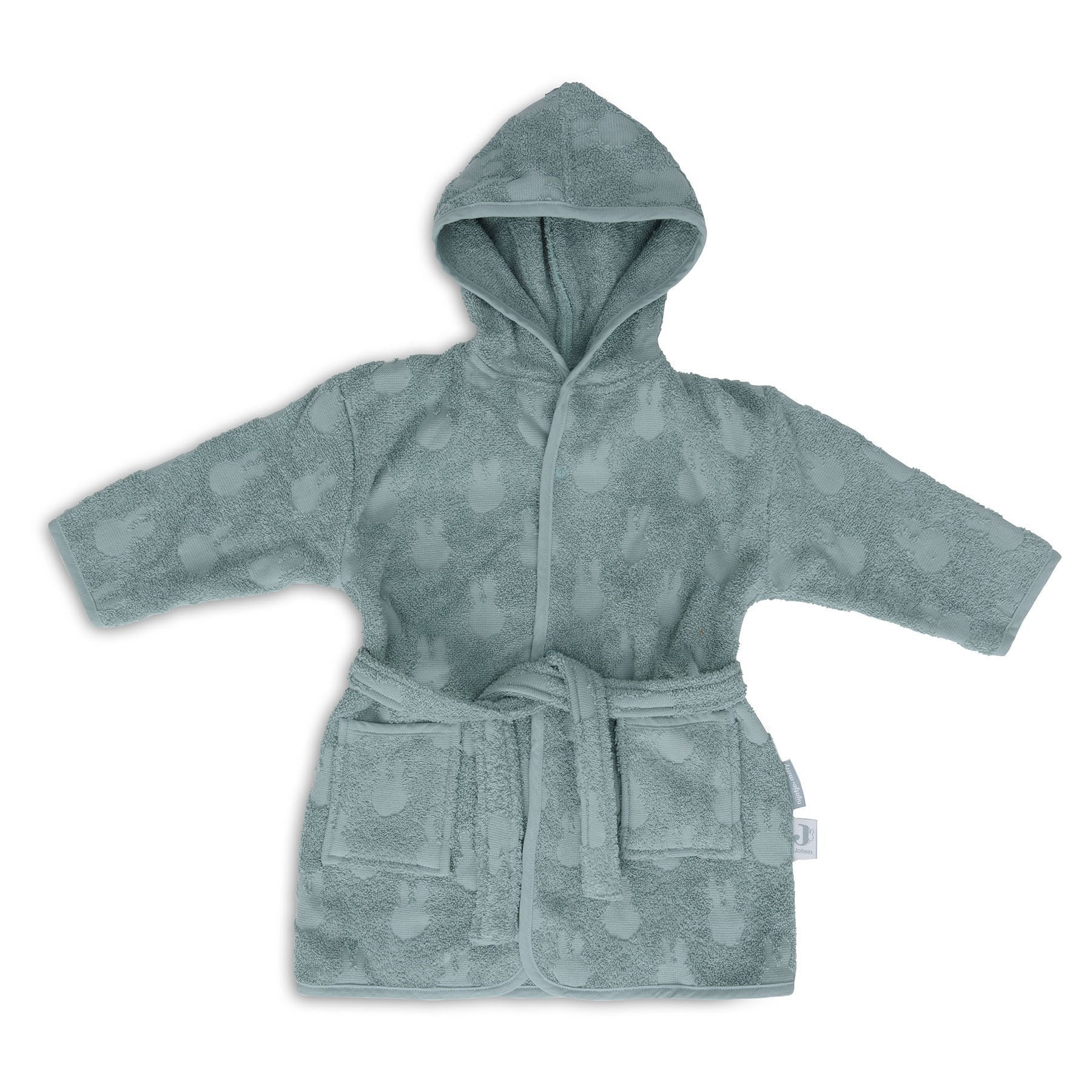 Jollein Bathrobe 3-4Y Miffy Jacquard Sea Green