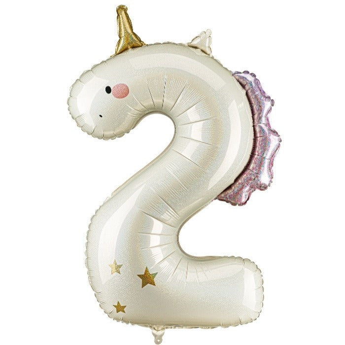 Party Deco Foil Balloon | Unicorn Number 2