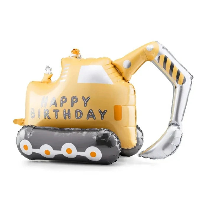 Party Deco Foil Balloon | Happy Birthday Excavator