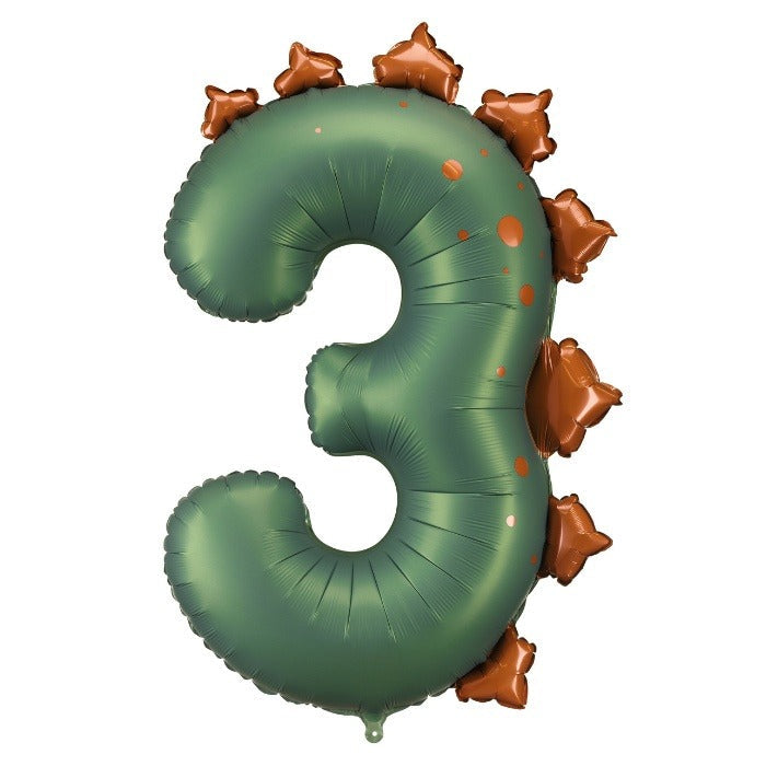 Party Deco Foil Balloon | Dino Number 3