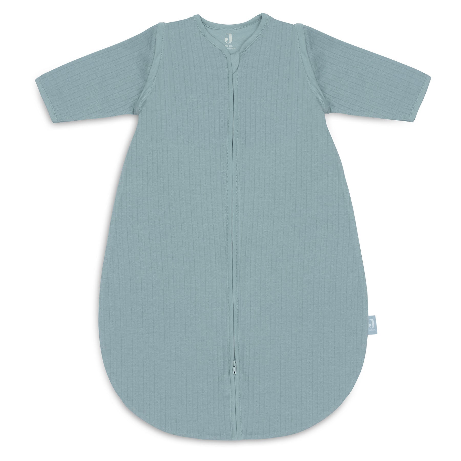 Jollein Summer Sleeping Bag With Removable Sleeve Around 90cm Ajour Sea Green