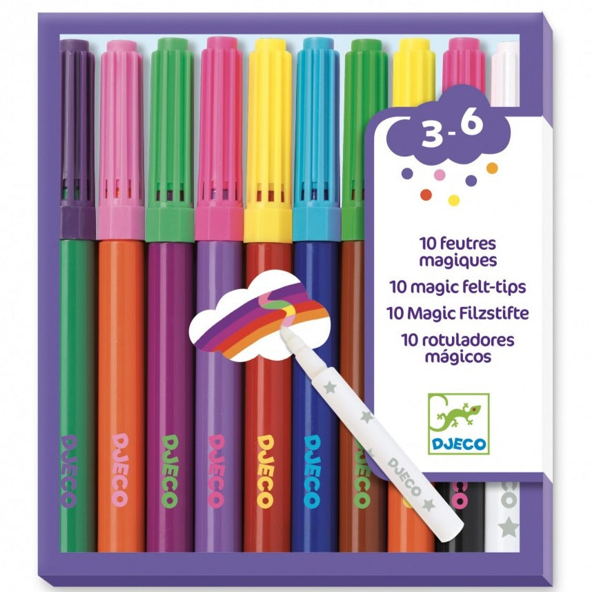 Djeco Set 10 Magic Colouring Markers