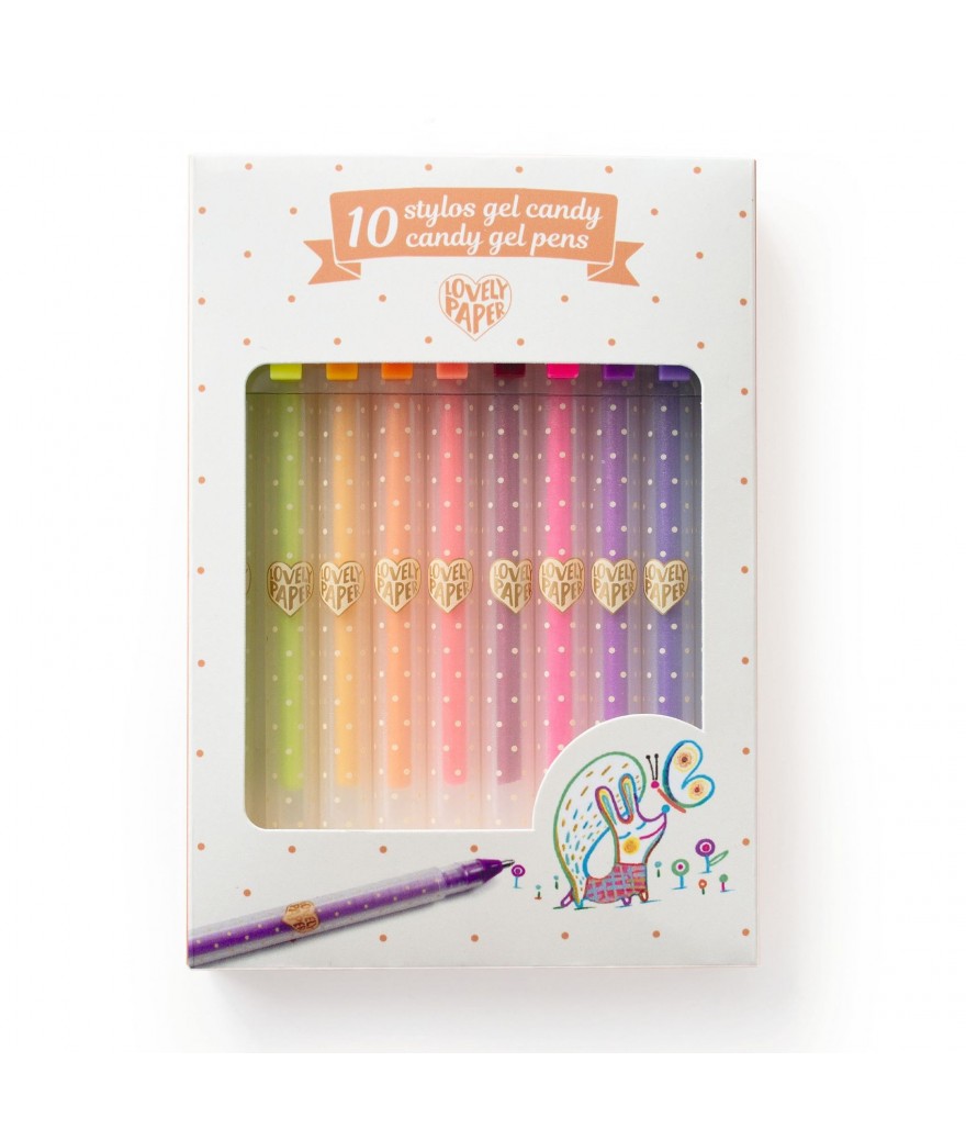 Djeco Set 10 Gel Pens | Soft colours