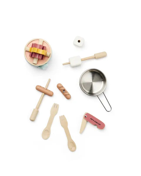 Kid's Concept Wooden Camping Cooking Set