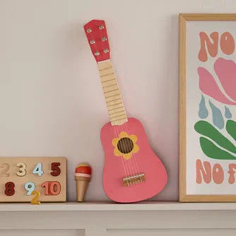 Kid's concept Toy Guitar | Flower Pink