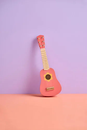 Kid's concept Toy Guitar | Flower Pink