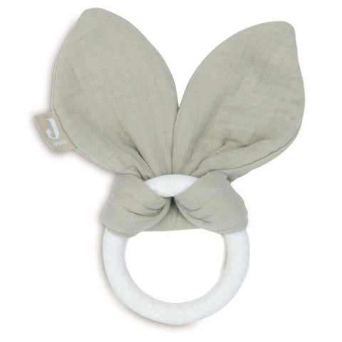 Jollein Teether Toy Silicone Bunny Ears | Olive Green