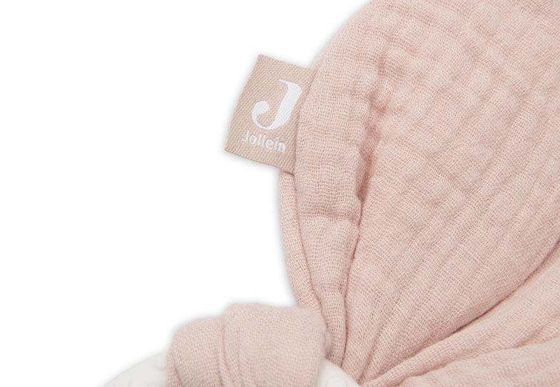 Jollein Teether Toy Silicone Bunny Ears | Wild rose