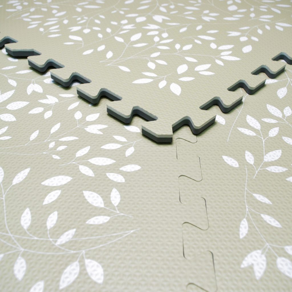 Evibell Puzzle mat Play Mat | Leaves Pistachio