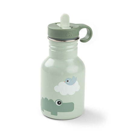 Done By Deer Drinking Bottle Stainless Steel 350ml | Playground Green
