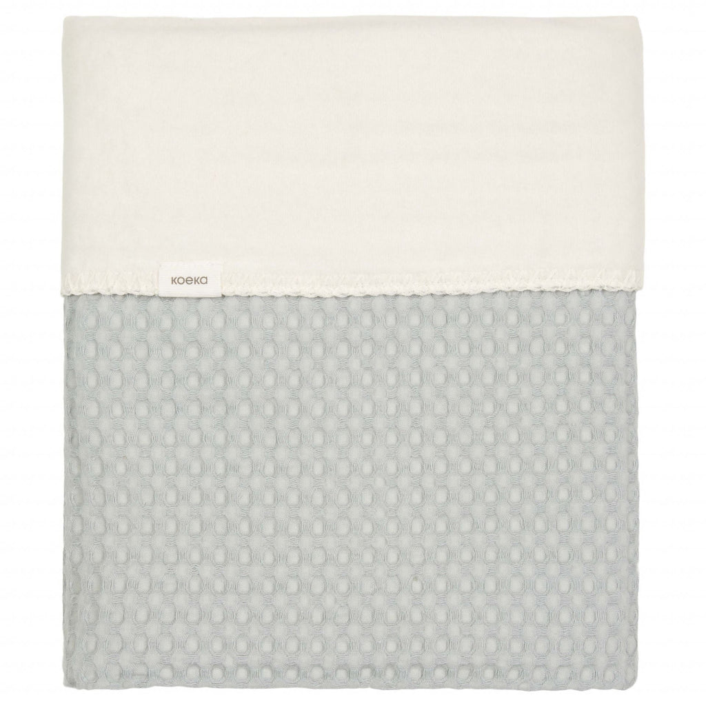 Koeka Crib Blanket Cotton Fleece Waffle Amsterdam | Ocean Air