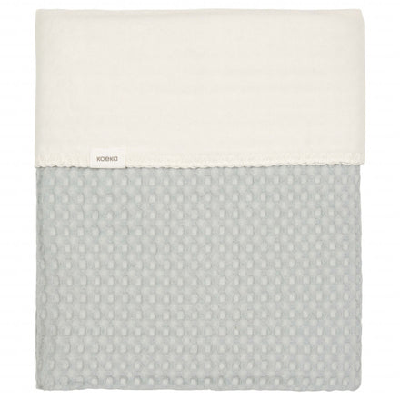 Koeka Crib Blanket Cotton Fleece Waffle Amsterdam | Ocean Air