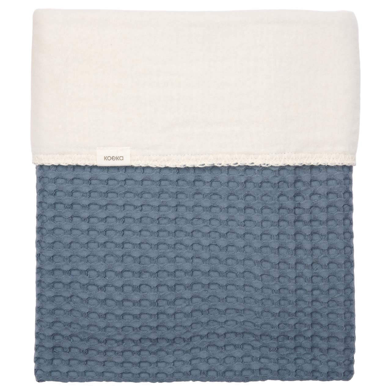 Koeka Crib Blanket Cotton Fleece 150x100cm Waffle Amsterdam | Bluestone