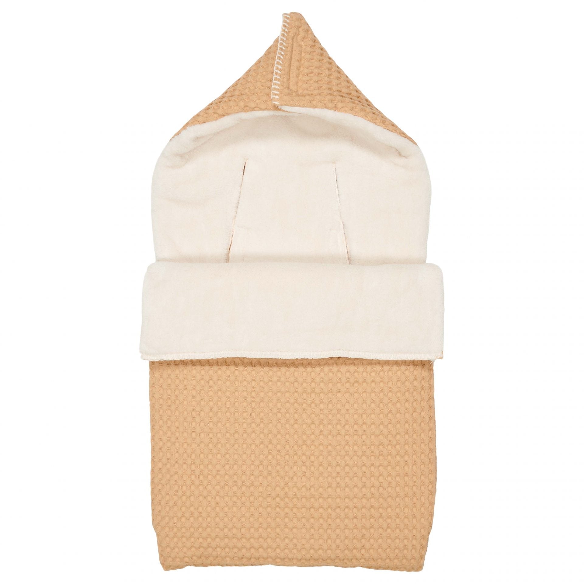 * Koeka Footmuff 0+ 3/5 Point Waffle/Teddy Oslo | Straw