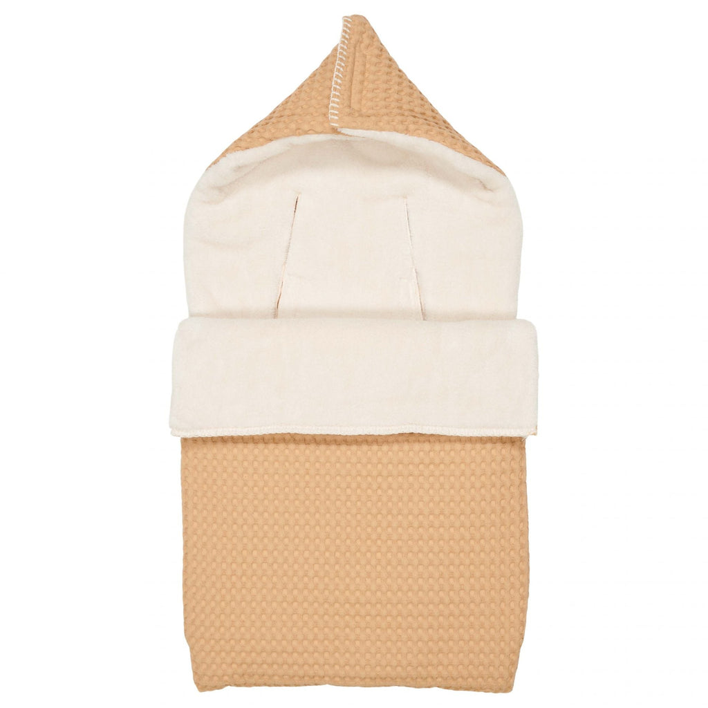 * Koeka Footmuff 0+ 3/5 Point Waffle/Teddy Oslo | Straw