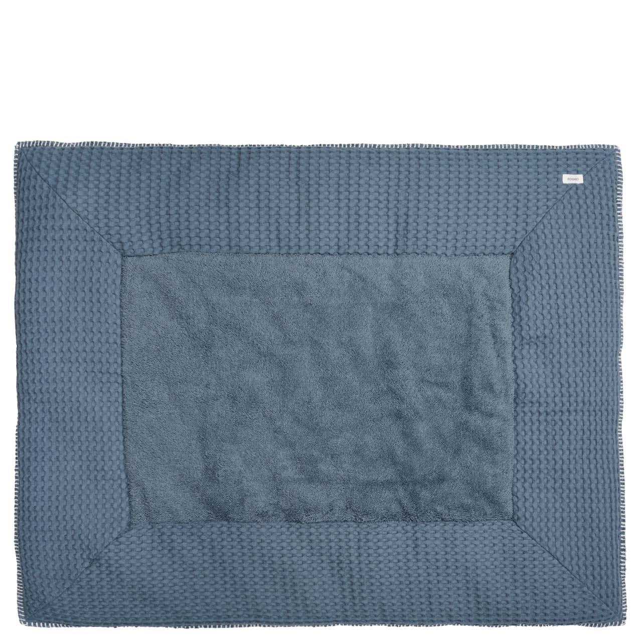 Koeka Playpen Blanket Waffle Amsterdam 75x95cm | Bluestone /Natural