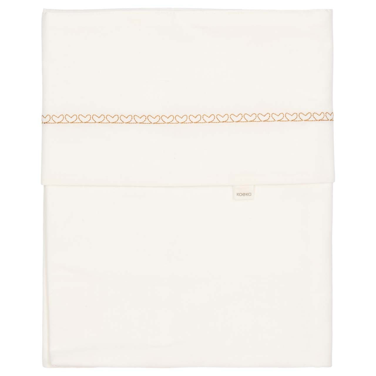 Koeka Cot Sheet Fall In Love 110x140 | Honeycomb