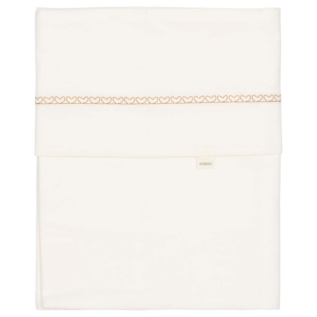 Koeka Cot Sheet Fall In Love 110x140 | Honeycomb