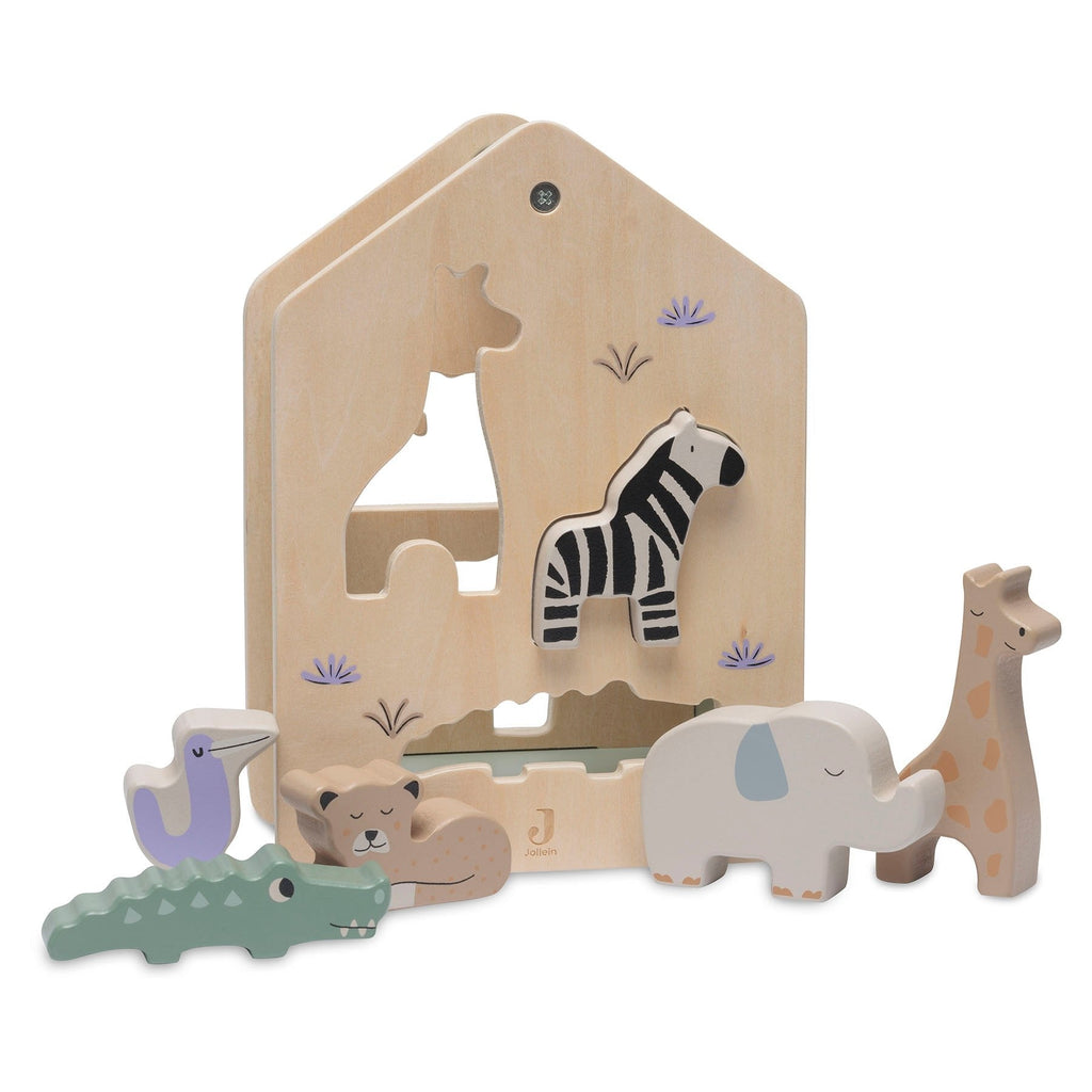 Jollein Wooden Shape Sorter Jungle Jambo