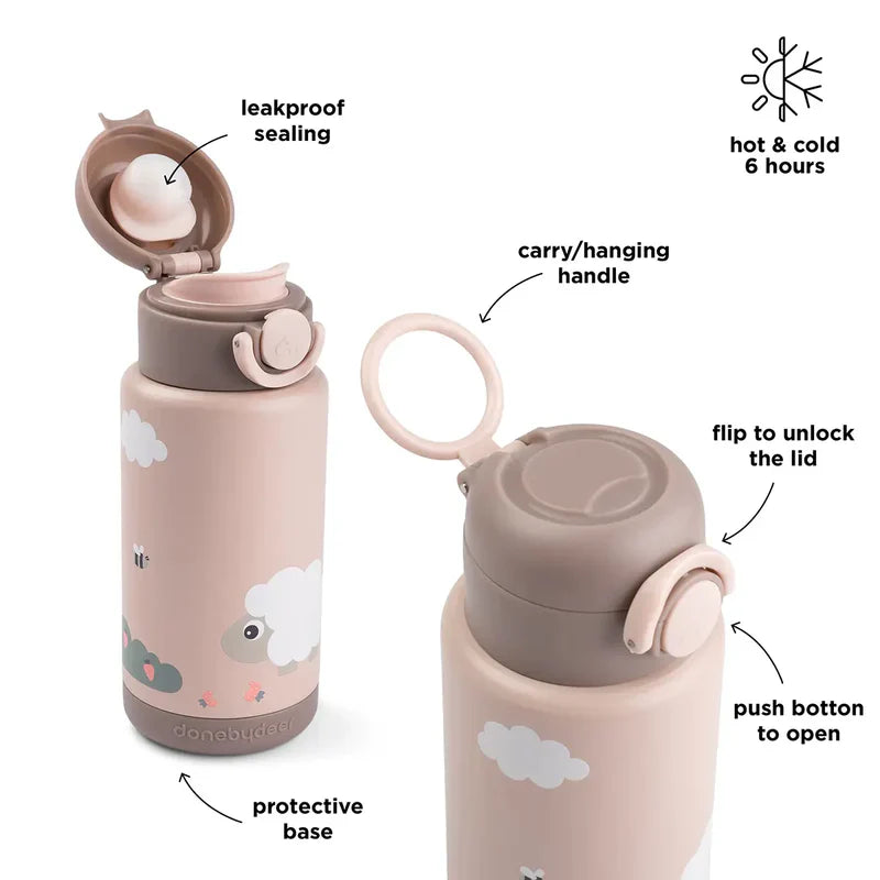 Done By Deer Thermal Drinking Bottle | Tiny Farm Powder