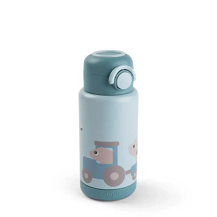 Done By Deer Thermal Drinking Bottle | Tiny Farm Blue