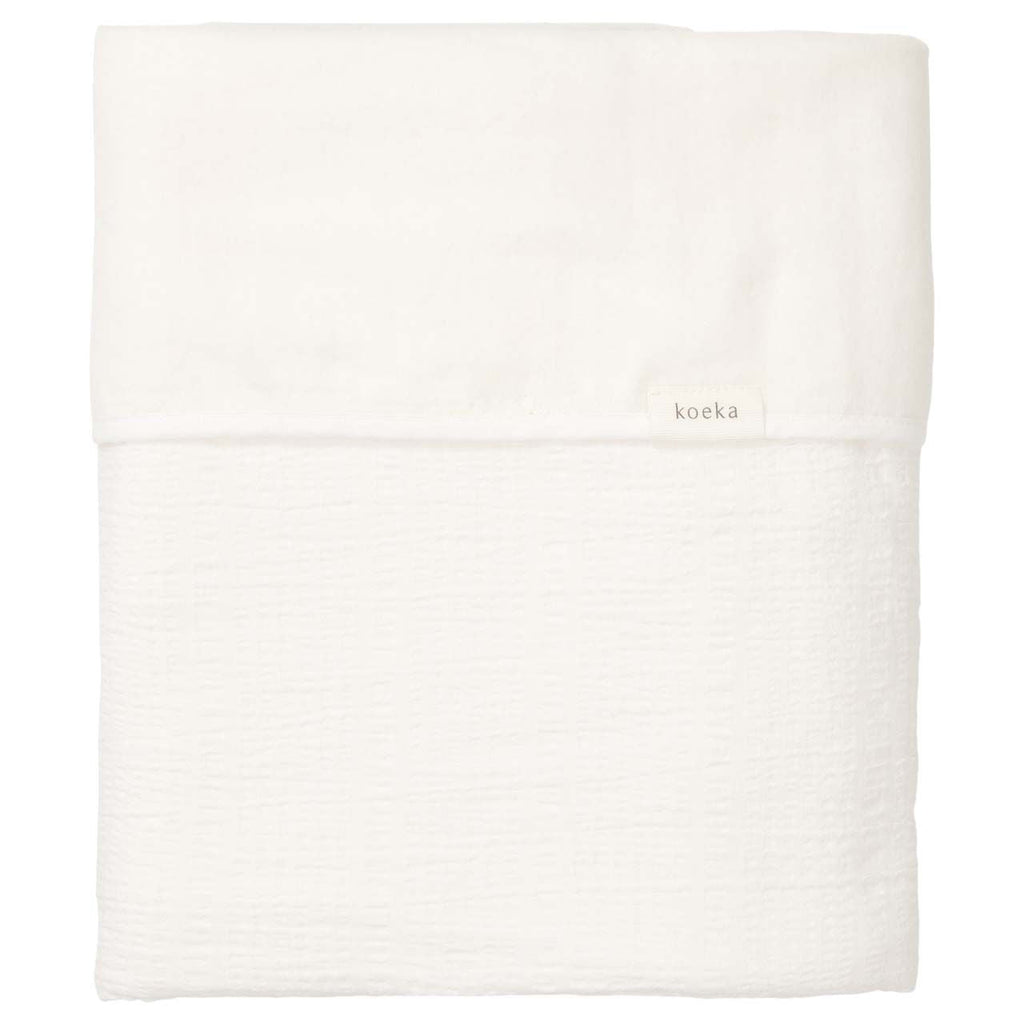 Koeka Crib Blanket Cotton Fleece Bay | Milky